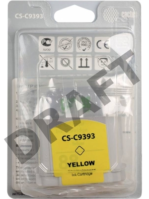 Картридж струйный Cactus CS-C9393 желтый для №88 HP Officejet Pro K550 (29ml)