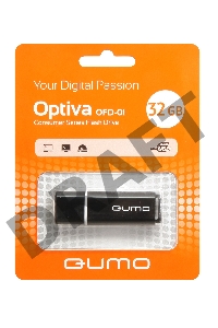 Флэш Диск USB 2.0 QUMO 32GB Optiva 01 Black QM32GUD-OP1-black