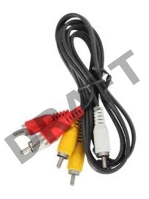 Кабель аудио-видео Ningbo 3хRCA (m)/3хRCA (m) 1м. черный (JAAC027-1)    