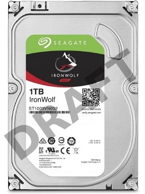 Жесткий диск Seagate Original SATA-III 1Tb ST1000VN002 NAS Ironwolf (5900rpm) 64Mb 3.5