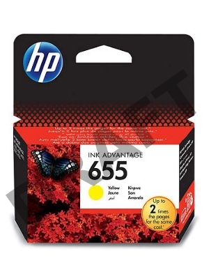 Картридж струйный HP 655 CZ112AE желтый для HP DJ IA 3525/4615/4625/5525/6525 (600стр.)