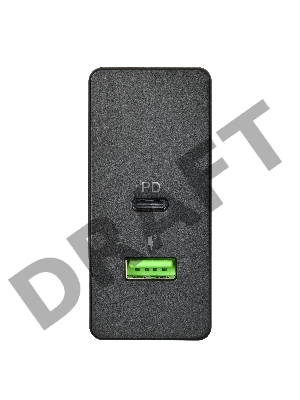 Сетевое зарядное устройство СЗУ (ACD-P602W-V1B) 60Вт, Сетевое ЗУ 2xUSB 1PD+1QC, 3.6~20В/3А RTL {40}