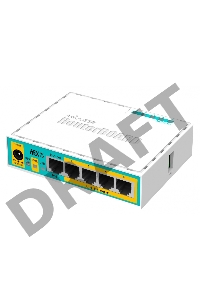Маршрутизатор MikroTik RB750UPr2 hEX PoE lite 5x Ethernet, раздача PoE, 650 МГц ЦП, 64 МБ 5-портовый 100-Мбитный маршрутизатор с поддержкой PoE на 4-х портах