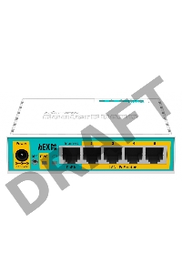 Маршрутизатор MikroTik RB750UPr2 hEX PoE lite 5x Ethernet, раздача PoE, 650 МГц ЦП, 64 МБ 5-портовый 100-Мбитный маршрутизатор с поддержкой PoE на 4-х портах