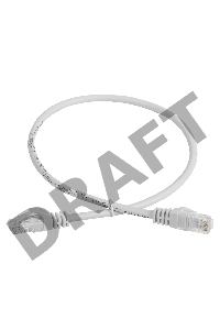 Шнур коммутационный кат. 5Е UTP 2м серый GENERICA