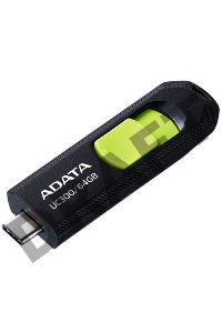 Флеш Диск A-Data 64Gb Type-C UC300 ACHO-UC300-64G-RBK/GN USB3.2 черный/зеленый