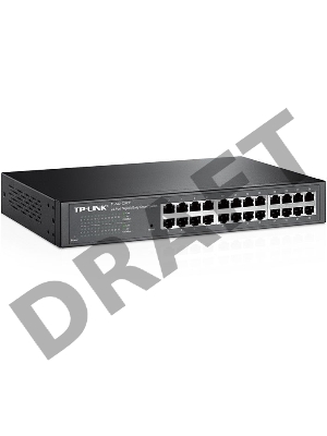 Коммутатор TP-Link SMB TL-SG1024DE 24-Port Gigabit Easy Smart Switch, 24 10/100/100Mbps RJ45 ports,  MTU/Port/Tag-based VLAN, QoS, IGMP Snooping