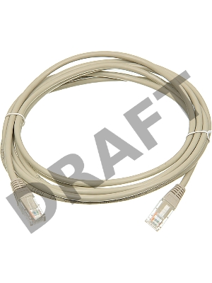 Кабель Патч-корд Lanmaster UTP TWT-45-45-3.0-GY вилка RJ-45-вилка RJ-45 кат.5е 3м серый ПВХ
