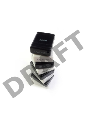 Флэш Диск QUMO 16GB NANO QM16GUD-NANO-B Black