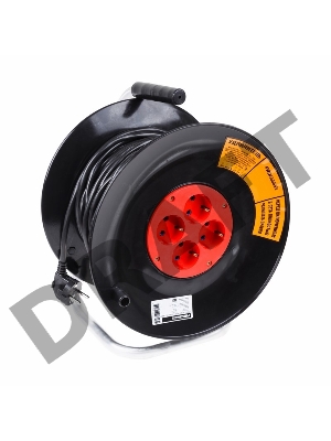 Удлинитель силовой на катушке 4 гнезда с/з 30 м 3х1 мм² STANDART PROCONNECT