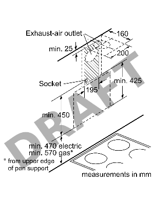 Вытяжка для настенного монтажа SIEMENS iQ300 LC66KAJ60M, ширина 60см, черный
