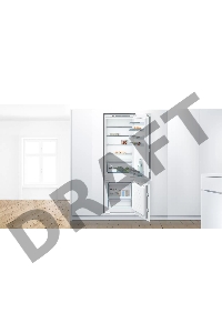 Холодильник Bosch KIV87VS30M Series 4 с морозильной камерой снизу Встраиваемый  , 1775 x 560 x 550, 210/64 л, 36 дБ, LowFrost, VarioZone