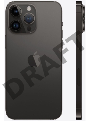 Смартфон Apple A2896 iPhone 14 Pro Max 128Gb 6Gb черный космос моноблок 3G 4G 2Sim 6.7