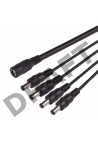 Разветвитель питания на 4 разъема 2,1х5,5 мм  REXANT