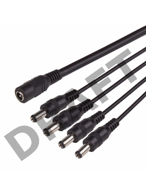 Разветвитель питания на 4 разъема 2,1х5,5 мм  REXANT