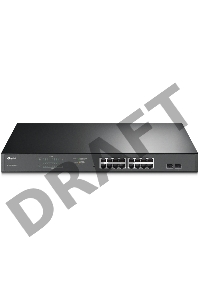 Коммутатор 16-port Gigabit PoE Easy Smart switch, 802.3af on ports 1-16, PoE budget 192 watts, desktop and rack-mountable