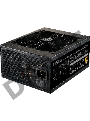 Блок питания Power Supply Cooler Master MWE Gold V2 (model name: MPE-C501-AFCAG), 1250W, ATX, 140mm, 24+4pin, 12xSATA, 8xPCI-E(6+2), APFC, 80+ Gold, w/UK Cable, Full Modular, OEM Version