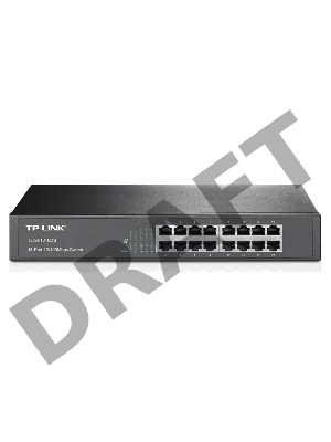 Сетевой коммутатор TP-Link SMB TL-SF1016DS Коммутатор неуправляемый 16 ports 10/100 Мбит/с