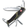 Нож перочинный Victorinox RangerGrip 61 (0.9553.MC4) 130мм 11функций зеленый/черный карт.коробка