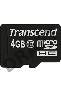 Флэш карта  MicroSDHC 4Gb Transcend TS4GUSDC10 {MicroSDHC Class 10}