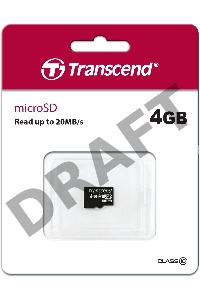 Флэш карта  MicroSDHC 4Gb Transcend TS4GUSDC10 {MicroSDHC Class 10}