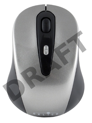 Мышь Oklick 435MW серый/черный оптическая (1600dpi) беспроводная USB (3but)