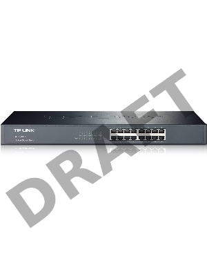 Коммутатор TP-Link SMB TL-SG1016 Коммутатор 16-port Gigabit Switch, 1U 19-inch rack-mountable steel case