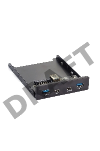 Планка USB на переднюю панель Exegate U3H-619, 3,5