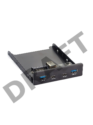 Планка USB на переднюю панель Exegate U3H-619, 3,5