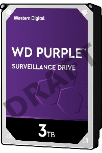 Жесткий диск WD Original SATA-III 3Tb WD30PURX Video Purple (5400rpm) 64Mb 3.5