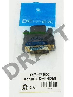 Переходник DVI DVI (m)/HDMI19 (f) (ADAPTER DVI-HDMI)