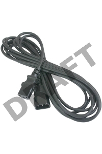 Кабель питания сист.блок-монитор Gembird 1.8м, VDE(0.75мм), черный, с зазем., пакет PC-189-VDE