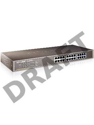 Сетевой коммутатор  TP-Link SMB TL-SF1024 Коммутатор 24-port 10/100M Switch, 1U 19-inch rack-mountable steel case