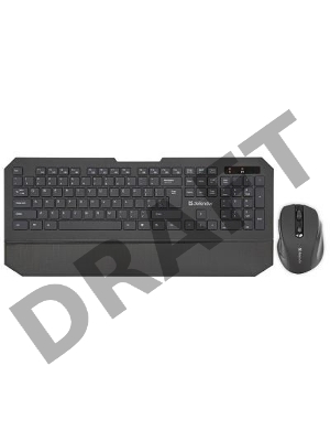 Клавиатура+мышь DEFENDER Berkeley C-925 Nano B Черный 45925 {Кл:104+12 М:6кн, 800/1200/1600}