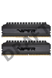 Оперативная память DDR 4 DIMM 8Gb (4GBx2) PC24000, 3000Mhz, PATRIOT BLACKOUT Kit (PVB48G300C6K) (retail)