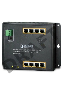 Индустриальный коммутатор Planet IP30, IPv6/IPv4, 8-Port 1000TP + 2-Port 100/1000F SFP Wall-mount Managed Ethernet Switch (-40 to 75 C), dual redundant power input on 12-48VDC / 24VAC terminal block and power jack, SNMPv3, 802.1Q VLAN, IGMP Snooping, SSL,