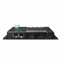 Индустриальный коммутатор Planet IP30, IPv6/IPv4, 8-Port 1000TP + 2-Port 100/1000F SFP Wall-mount Managed Ethernet Switch (-40 to 75 C), dual redundant power input on 12-48VDC / 24VAC terminal block and power jack, SNMPv3, 802.1Q VLAN, IGMP Snooping, SSL,