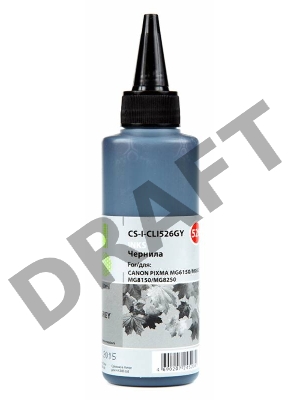Чернила Cactus CS-I-CLI526GY серый (100мл) CANON PIXMA iP4850/MG5250/MG5150/iX6550