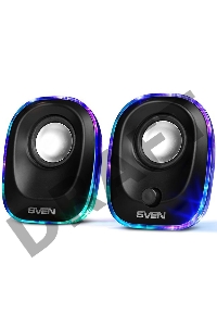 Колонки Sven 330 2.0 черный 5Вт