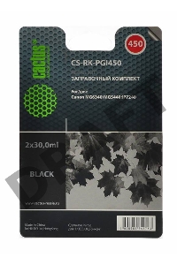 Заправочный набор Cactus CS-RK-PGI450 черный (2x30мл) Canon MG 6340/5440/IP7240
