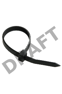 Хомут кабельный 4.8х250 нейл. черн. (уп.100шт) ИЭК UHH32-D048-250-100