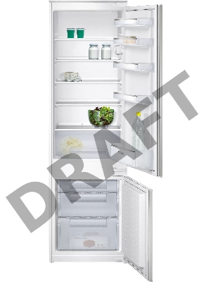 Встраиваемый холодильник с морозильной камерой снизу SIEMENS KI38VX22GB iQ100, 1775 x 562 x 550, 217/59 л, 40 дБ, зона свежести, FreshSense