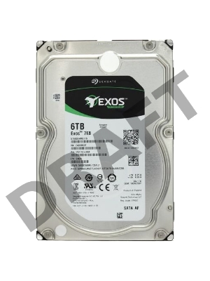 Жесткий диск HDD SATA Seagate 6Tb, ST6000NM021A, Exos 7E8, 7200 rpm, 256Mb buffer (аналог ST6000NM0115)