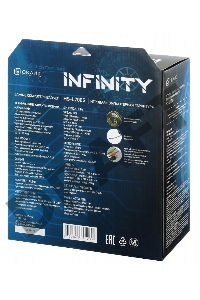 Наушники с микрофоном Oklick HS-L700G INFINITY черный 2.2м мониторы оголовье (HS-L700G)