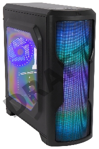 Корпус Hiper M62 черный без БП ATX 1x120mm 2xUSB2.0 1xUSB3.0 audio bott PSU