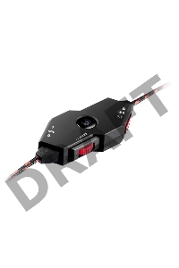 Наушники A4Tech G501, черно-красные  {Наушники с микрофоном, 2.2м}