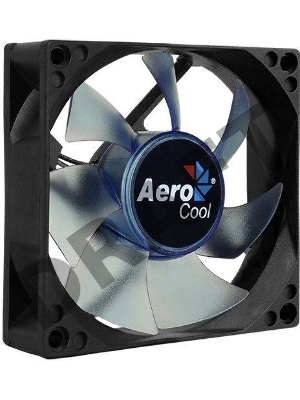 Вентилятор Aerocool Motion 8 Blue-3P 80 (80мм, 25dB, 2000rpm, 3 pin, синяя подсветка) RTL