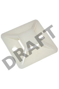 Iek UHP30-25-100 Площадка самоклеящаяся 25х25 белая под хомуты (100шт) ИЭК