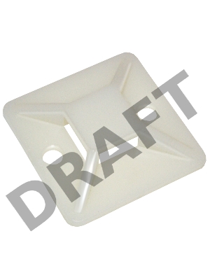 Iek UHP30-25-100 Площадка самоклеящаяся 25х25 белая под хомуты (100шт) ИЭК