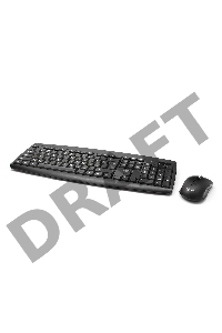 Клавиатура + мышь Gembird KBS-8000 черный USB {беспров. 2.4ГГц/10м, 1600DPI,  мини-приемник}